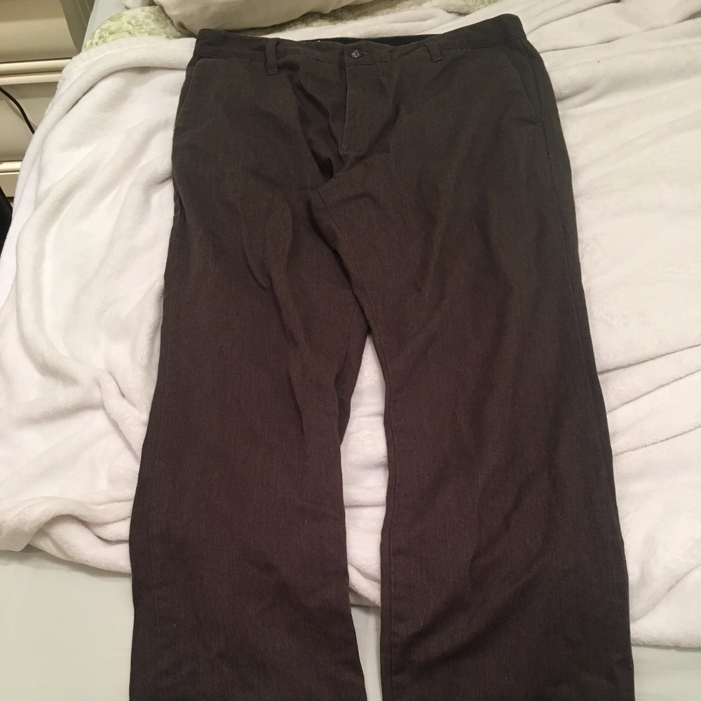 VOLCOM Brownish Grey Pants Size 34